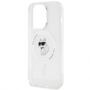 Karl Lagerfeld pouzdro IML Choupette MagSafe transparent pro Apple iPhone 15 Pro - 