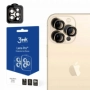 ochranné tvrzené sklo na sklíčko kamery s kovovým rámečkem 3mK Gold pro Apple iPhone 15 Pro, iPhone 15 Pro Max, 3ks - 