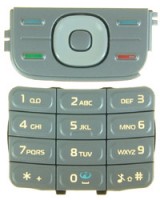originální klávesnice Nokia 5200, 5300 vrchní + spodní silver