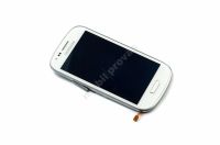 originální LCD displej + sklíčko LCD + dotyková plocha Samsung i8190 Galaxy S3 Mini bílá