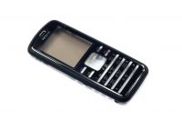 originální přední kryt Nokia 6080 černo-stříbrná Rus