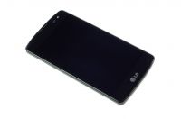 originální LCD displej + sklíčko LCD + dotyková plocha + přední kryt LG D290, D390 black