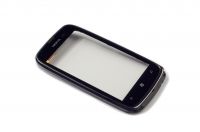 originální sklíčko LCD + dotyková plocha + přední kryt Nokia Lumia 610 černá SWAP