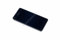 LCD displej + sklíčko LCD + dotyková plocha + přední kryt Nokia Lumia 550 černá