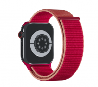 Originální výměnný provlékací pásek Apple Sport Loop Band Pomegranate pro Apple Watch 38, 40, 41mm