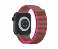 originální výměnný provlékací pásek Apple Sport Loop Band Neon Pink pro Apple Watch 38mm, 40mm, 41mm