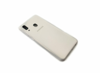 kryt baterie Samsung A202F Galaxy A20e včetně sklíčka kamery white