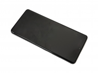 originální LCD displej + sklíčko LCD + dotyková plocha + střední rám Samsung G998B Galaxy S21 Ultra 5G černá