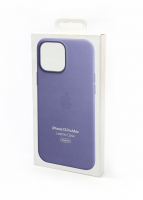 originální pouzdro Apple Leather Case s MagSafe pro Apple iPhone 13 Pro fialová