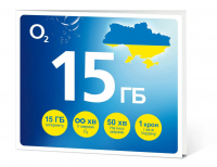 O2 SIM karta GO Ukrajina 15GB - Kredit 50Kč
