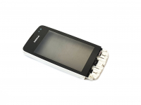 originální sklíčko LCD + dotyková plocha + přední kryt Nokia Asha 311 bílá SWAP