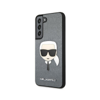 Karl Lagerfeld pouzdro PU Saffiano Karl Head grey pro Samsung S906B Galaxy S22 Plus 5G
