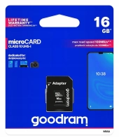 GoodRam MicroSDHC 16GB 100MB/s 10 UHS-I