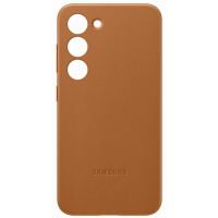 originální pouzdro Samsung Leather Cover brown pro Samsung S911B Galaxy S23