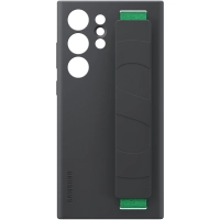 originální pouzdro Samsung Silicone Cover with Strap black pro Samsung S918B Galaxy S23 Ultra 5G