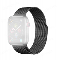 Devia výměnný kovový pásek Milánský tah pro Apple Watch 38, 40, 41mm černá