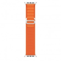 Dux Ducis výměnný nylonový pásek alpský tah pro Apple Watch, Watch 2, 3, 4, 5, 6, 7, 8, 9, 10, SE, SE 2. gen, Ultra, Ultra 2 verze 42, 44, 45, 46, 49mm oranžová