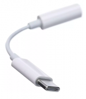 originální adaptér Apple USB-C / jack 3,5mm white