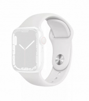 Forcell F-Design FA01 silikonový pásek pro Apple Watch Series 1, 2, 3, 4, 5, 6, 7, 8, 9, 10, SE, SE 2, Ultra, Ultra 2 42, 44, 45, 46, 49mm bílá