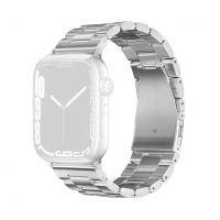 Forcell F-Design FA10 kovový pásek pro Apple Watch Series 1, 2, 3, 4, 5, 6, 7, 8, 9, 10, SE, SE 2, Ultra, Ultra 2 42, 44, 45, 46, 49mm stříbrná