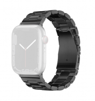 Forcell F-Design FA10 kovový pásek pro Apple Watch Series 1, 2, 3, 4, 5, 6, 7, 8, 9, 10, SE, SE 2, Ultra, Ultra 2 42, 44, 45, 46, 49mm černá