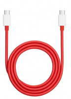 originální datový kabel OnePlus D307 QuickCharge USB-C / USB-C 6,5A červená 1m