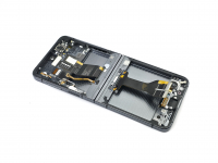 originální LCD displej + sklíčko LCD + dotyková plocha + střední rám Samsung F731B Galaxy Z Flip5 5G šedá SWAP