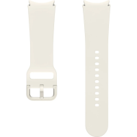 originální výměnný One-Click silikonový pásek Samsung Sport Band S/M 20mm pro Galaxy Watch FE, Watch7, Watch6, Watch6 Classic, Watch5, Watch5 Pro, Watch4, Watch4 Classic 40, 41, 42, 43, 44, 45mm bílá