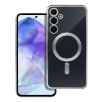 Jekod pouzdro Electro Mag Cover s podporou MagSafe pro Samsung A556 Galaxy A55 stříbrná