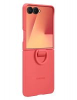 originální pouzdro Samsung Silicone Ring Case pro Samsung F766B Galaxy Z Flip7 5G červená