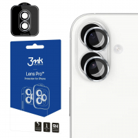 ochranné tvrzené sklo na sklíčko kamery s kovovým rámečkem 3mK pro Apple iPhone 17 stříbrná, 2ks