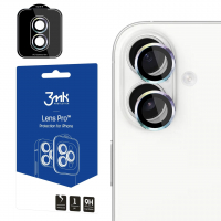 ochranné tvrzené sklo na sklíčko kamery s kovovým rámečkem 3mK pro Apple iPhone 17 duhová, 2ks