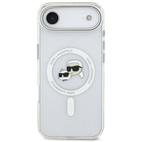 Karl Lagerfeld pouzdro IML K&CH Metal Frame MagSafe pro Apple iPhone Air transparentní