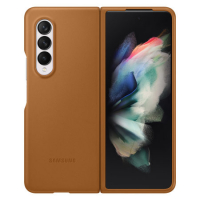 originální pouzdro Samsung Leather Cover pro Samsung F926B Galaxy Z Fold3 5G hnědá