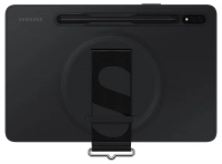originální pouzdro Samsung Silicon Cover with Strap pro Samsung SM-X700 Galaxy Tab S8 Wifi, SM-X706 Galaxy Tab S8 5G černá