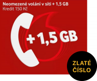 776 544 355 Vodafone SIM karta, Zlaté číslo