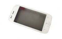 originální sklíčko LCD + dotyková plocha + přední kryt Nokia 710 bílá