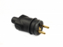 Vidlice Legrand 050445, pryžová přímá IP44 230V černá