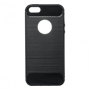 ForCell pouzdro Carbon black pro Apple iPhone 5, iPhone 5S, iPhone SE