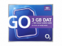 O2 SIM karta GO 3GB - Kredit 50Kč - 