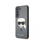Karl Lagerfeld pouzdro PU Saffiano Karl Head grey pro Samsung S906B Galaxy S22 Plus