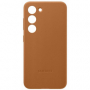 originální pouzdro Samsung Leather Cover brown pro Samsung S911B Galaxy S23