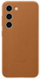 originální pouzdro Samsung Leather Cover brown pro Samsung S911B Galaxy S23 5G - 