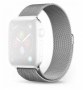 Devia výměnný kovový pásek Milánský tah pro Apple Watch 42, 44, 45, 46, 49mm stříbrná