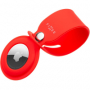 FIXED pouzdro silikonové s popruhem pro Apple Airtag red