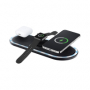 Bezdrátová nabíječka ForCell F-ENERGY Ellipse 3v1 QC 15W MagSafe black