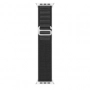 Dux Ducis výměnný nylonový pásek alpský tah pro Apple Watch, Watch 2, 3, 4, 5, 6, 7, 8, 9, SE, SE 2. gen, verze 38, 40, 41mm černá