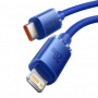 datový kabel Baseus Crystal Shine USB-C/Lightning FastCharge 3A 20W blue 2m - 