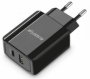 Originální nabíječka Aligator CHPD0004 PD 20W s USB a USB-C výstupem 3A black - 