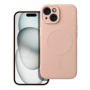 Pouzdro Jekod Silicone Mag Cover pink pro Apple iPhone 15